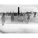 Show 1930s Riot at Ford Plant Police retreating  Image