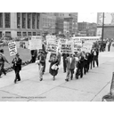 Show 1930s Picketing City Hall; Garbage plants protest Image